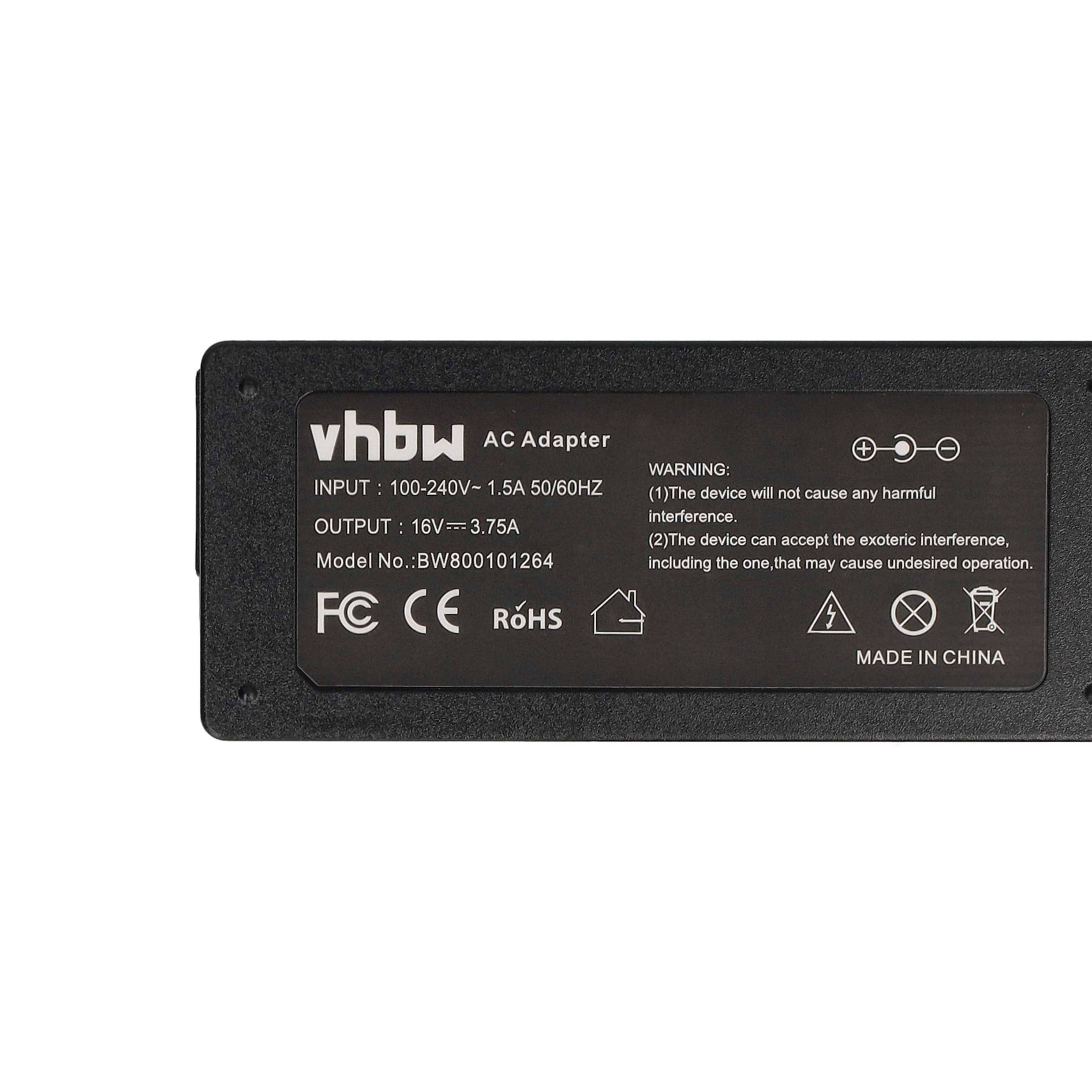 vhbw Netzteil kompatibel mit Sony Vaio PCG-GR370 | PCG-GR370K, PCG-GR300K, PCG-GR300 Notebook - 200 cm, 60 W-4