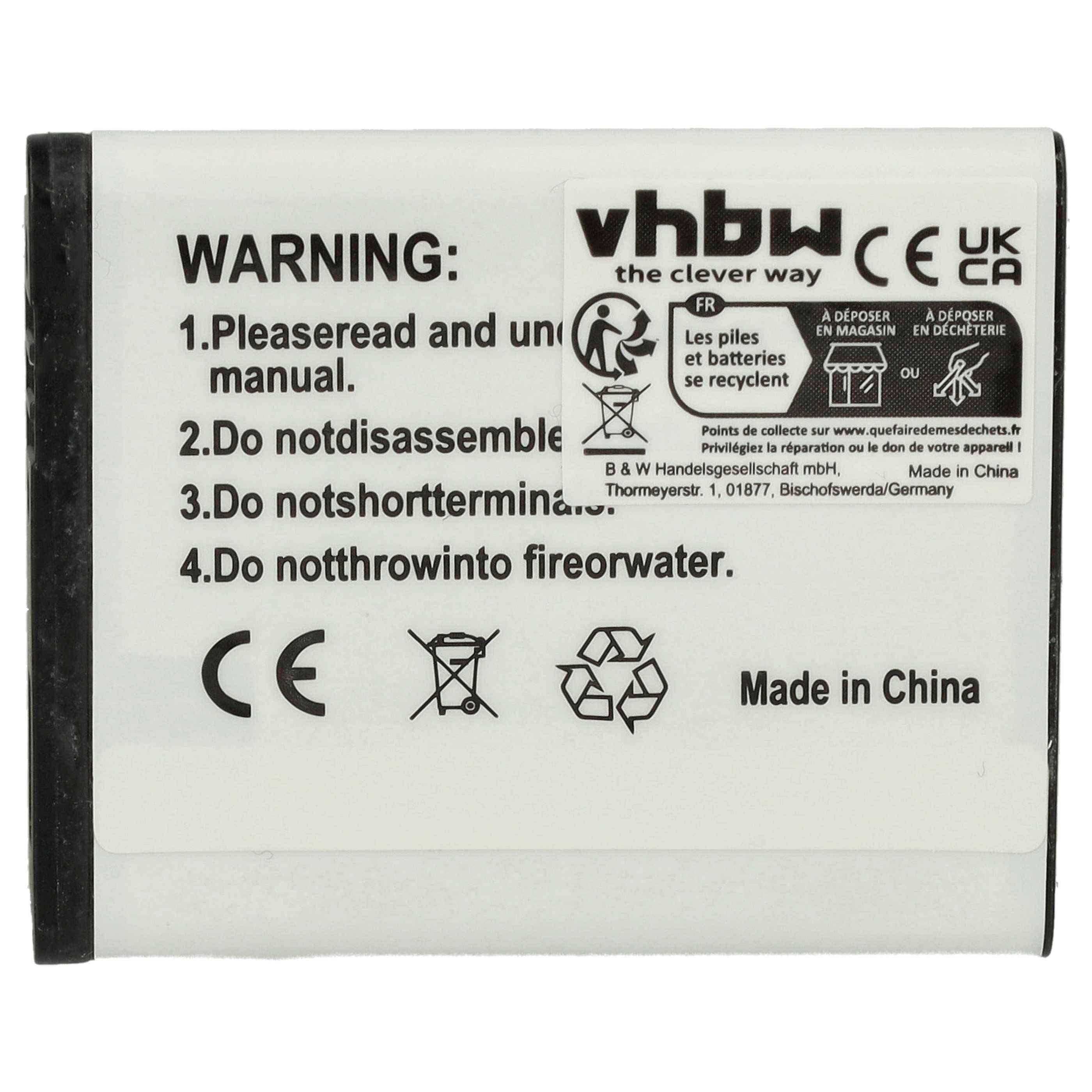 vhbw Akku kompatibel mit Samsung S8300 Ultra Touch | SGH-E740, SGH-F110 miCoach, SGH-F110 Handy Smartphone Telefon (700-3