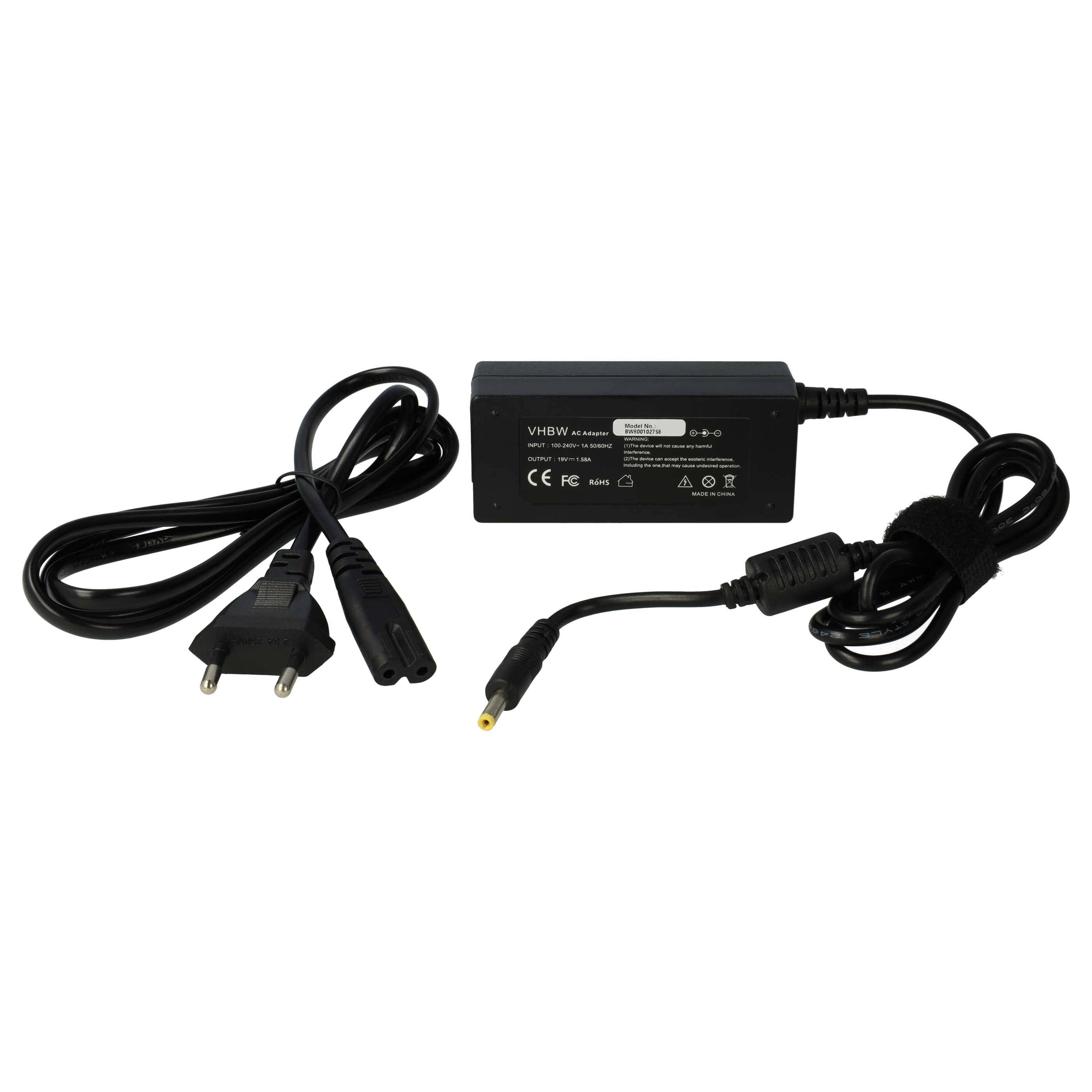 vhbw Netzteil kompatibel mit HP Mini 1033 | 1030, 1025, 1021, 1020, 1019, 1023, 1022, 1024 Notebook - 200 cm, 30 W-0
