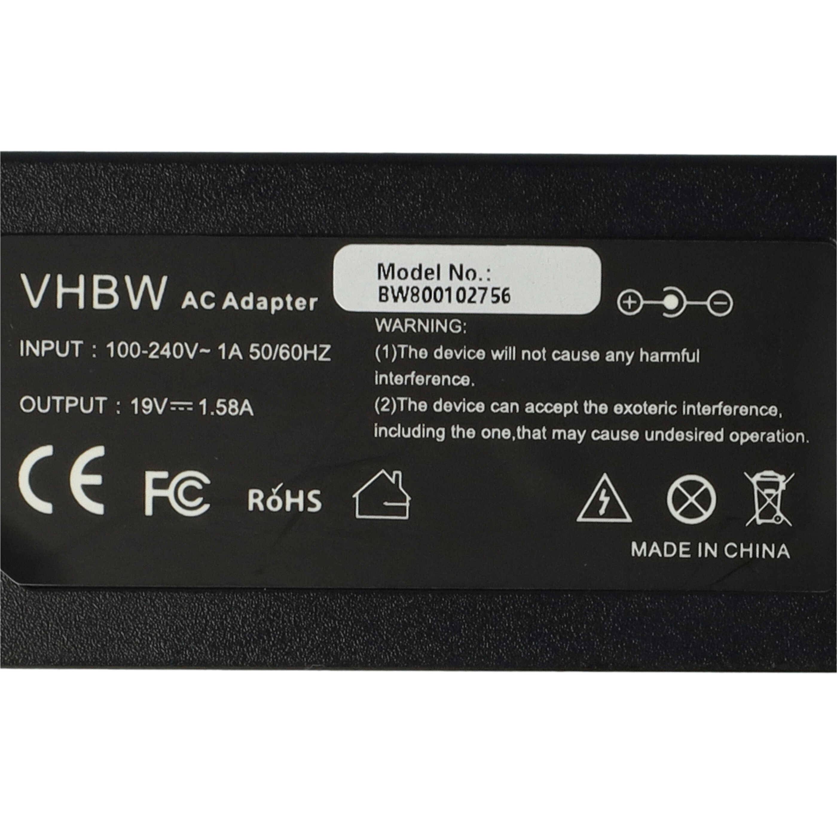 vhbw Netzteil kompatibel mit HP Mini 1033 | 1030, 1025, 1021, 1020, 1019, 1023, 1022, 1024 Notebook - 200 cm, 30 W-4