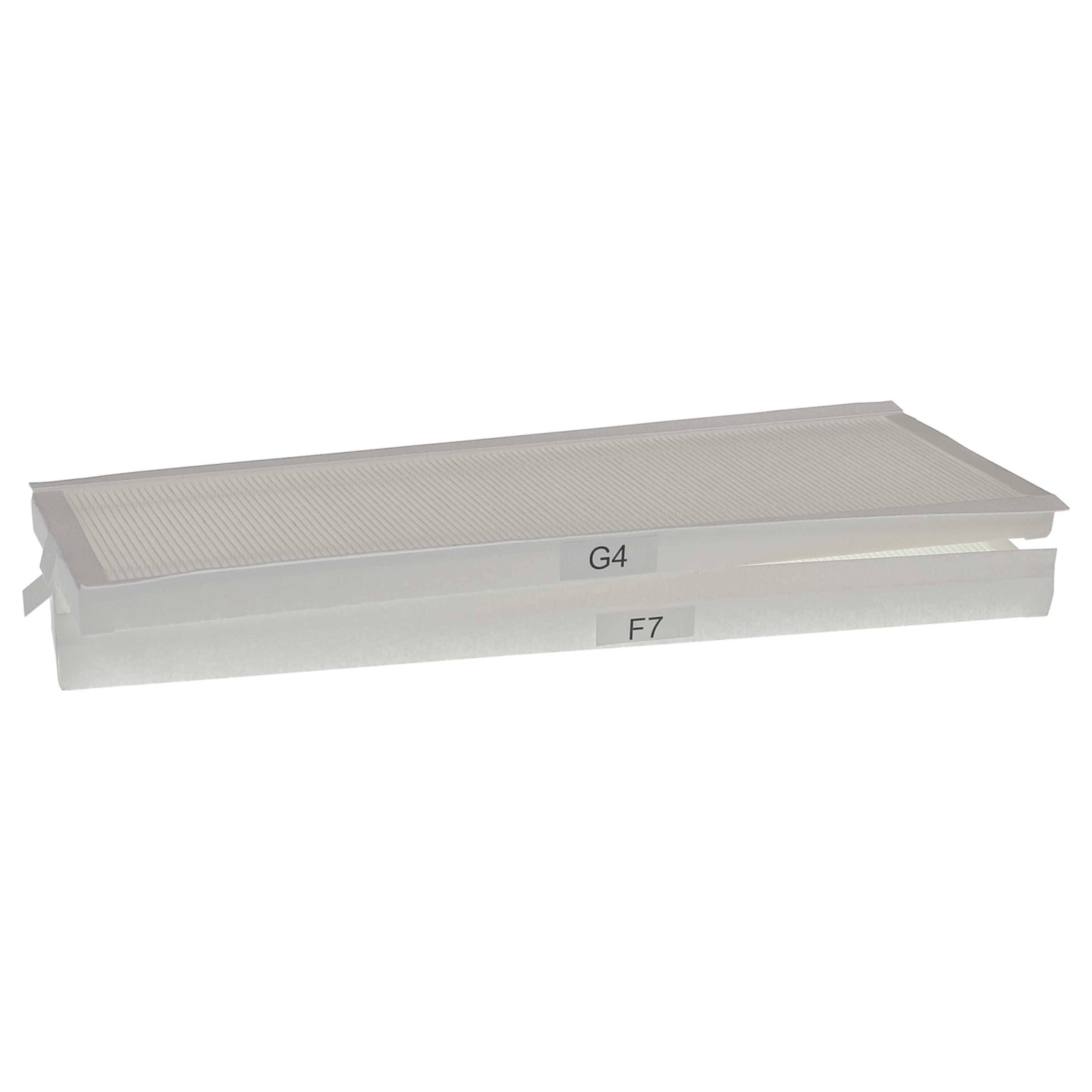 vhbw Filterset kompatibel mit Wernig ComfortVent Q600 | Q350, Q450 Lüftungsgerät - Luftfilter G4 / F7 (8 Stück), 50 x 16-1