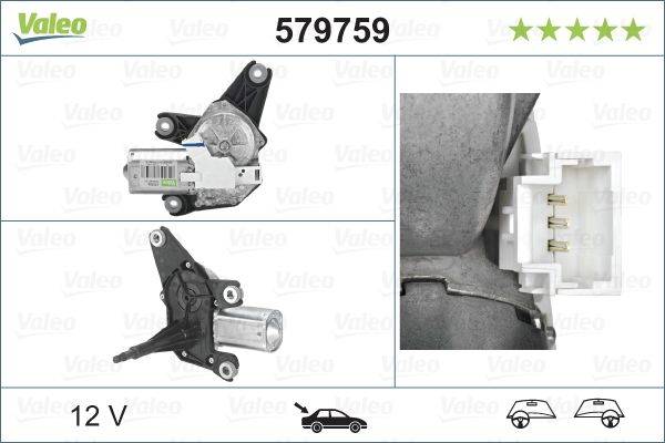 Wischermotor hinten 12 V VALEO IAM-Expertise passend für RENAULT ESPACE-3