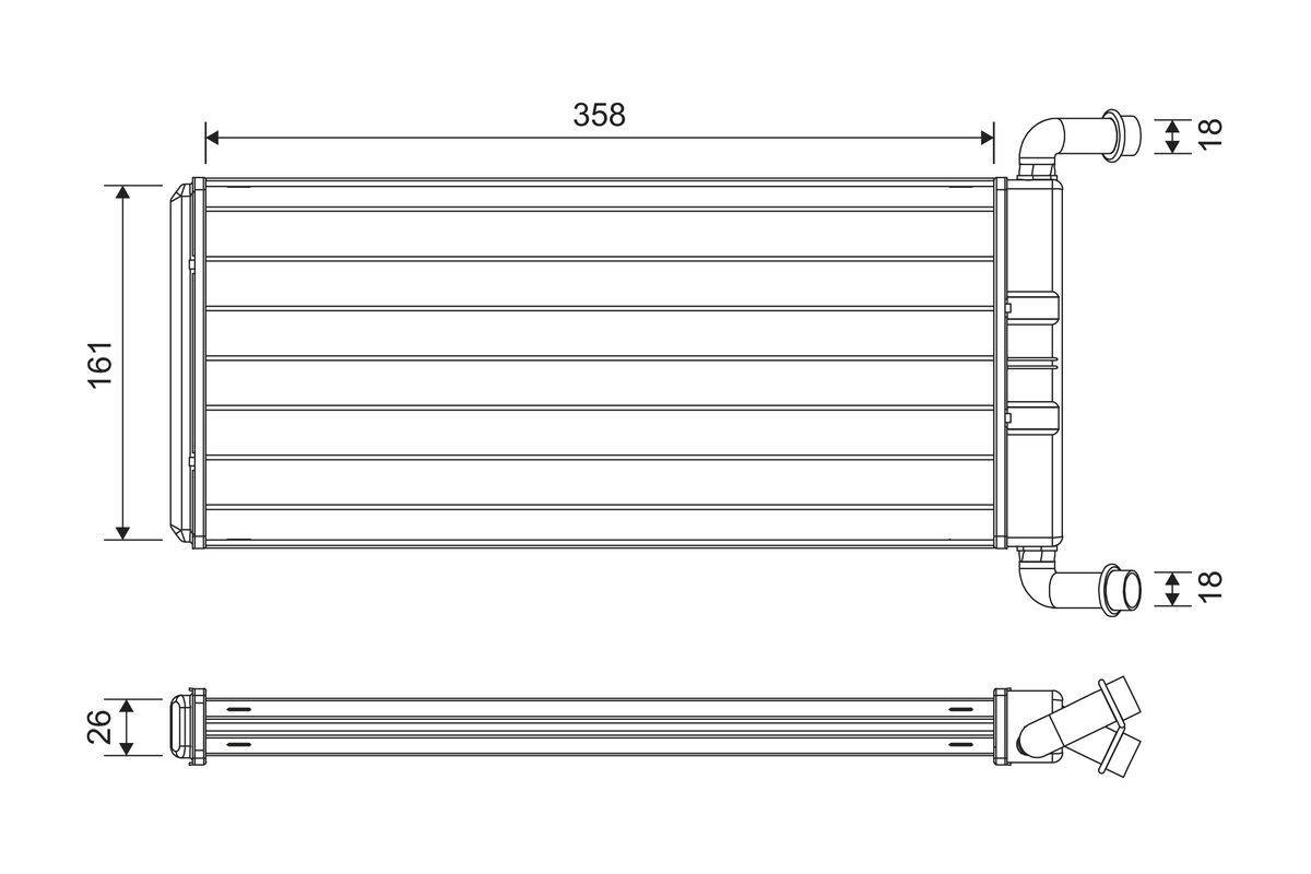 Valeo 811643 Wärmetauscher, Innenraumheizung-0