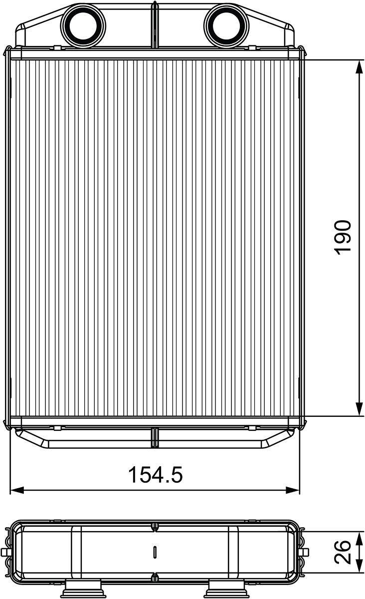 Valeo 811553 Wärmetauscher, Innenraumheizung-0