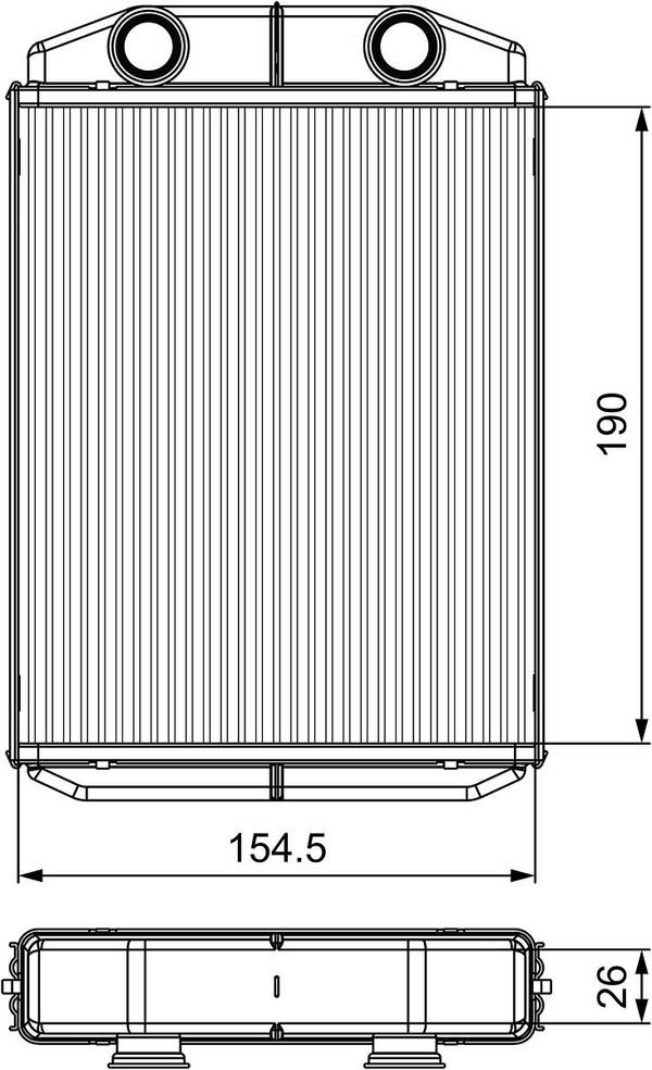 Valeo 811553 Wärmetauscher, Innenraumheizung