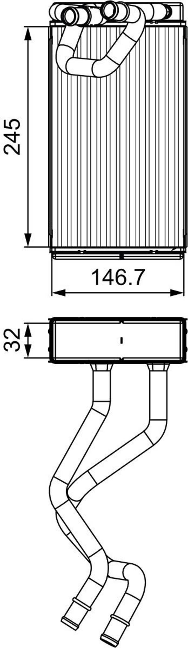 Valeo 811547 Wärmetauscher, Innenraumheizung
