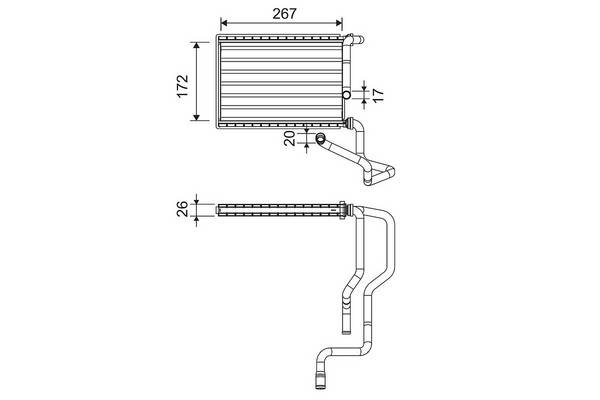 Valeo 811579 Wärmetauscher, Innenraumheizung