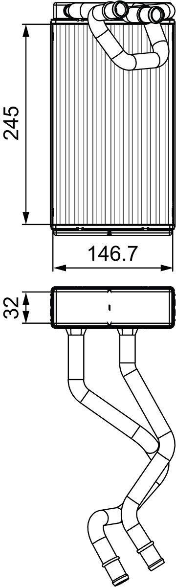 Valeo 811549 Wärmetauscher, Innenraumheizung-0