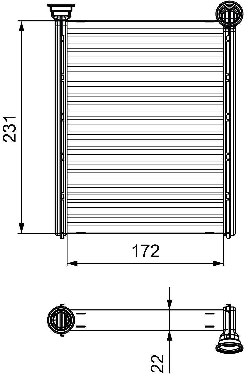 Valeo 811534 Wärmetauscher, Innenraumheizung-0