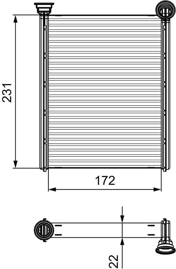 Valeo 811534 Wärmetauscher, Innenraumheizung