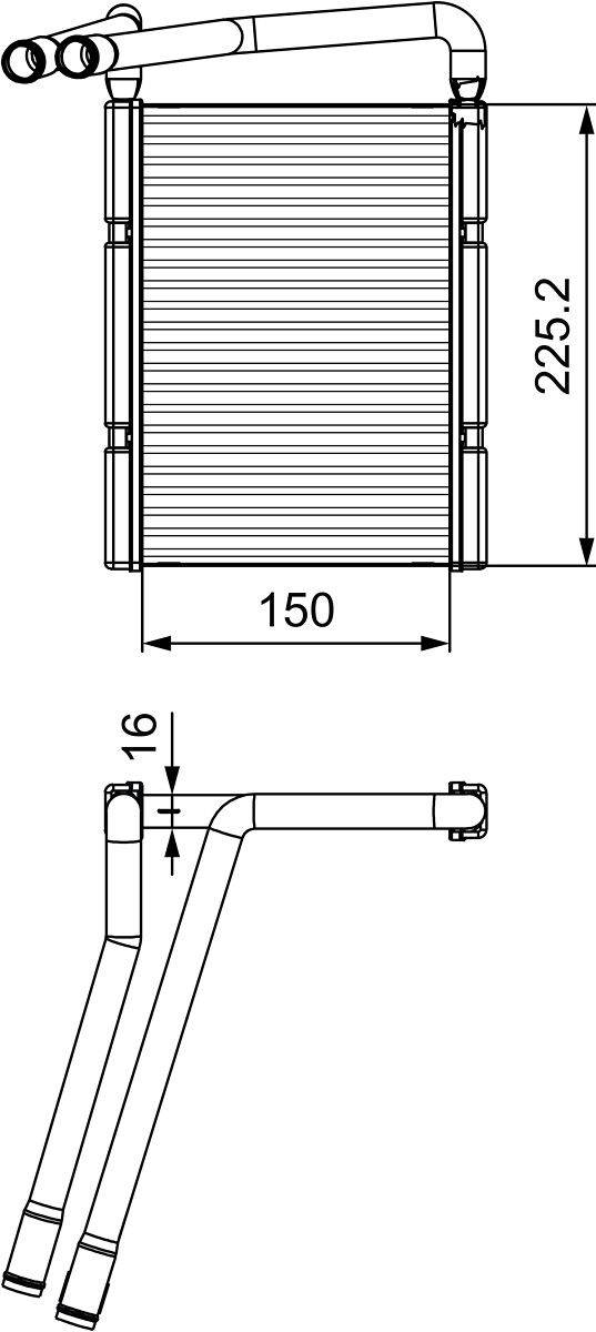 Valeo 811548 Wärmetauscher, Innenraumheizung-0