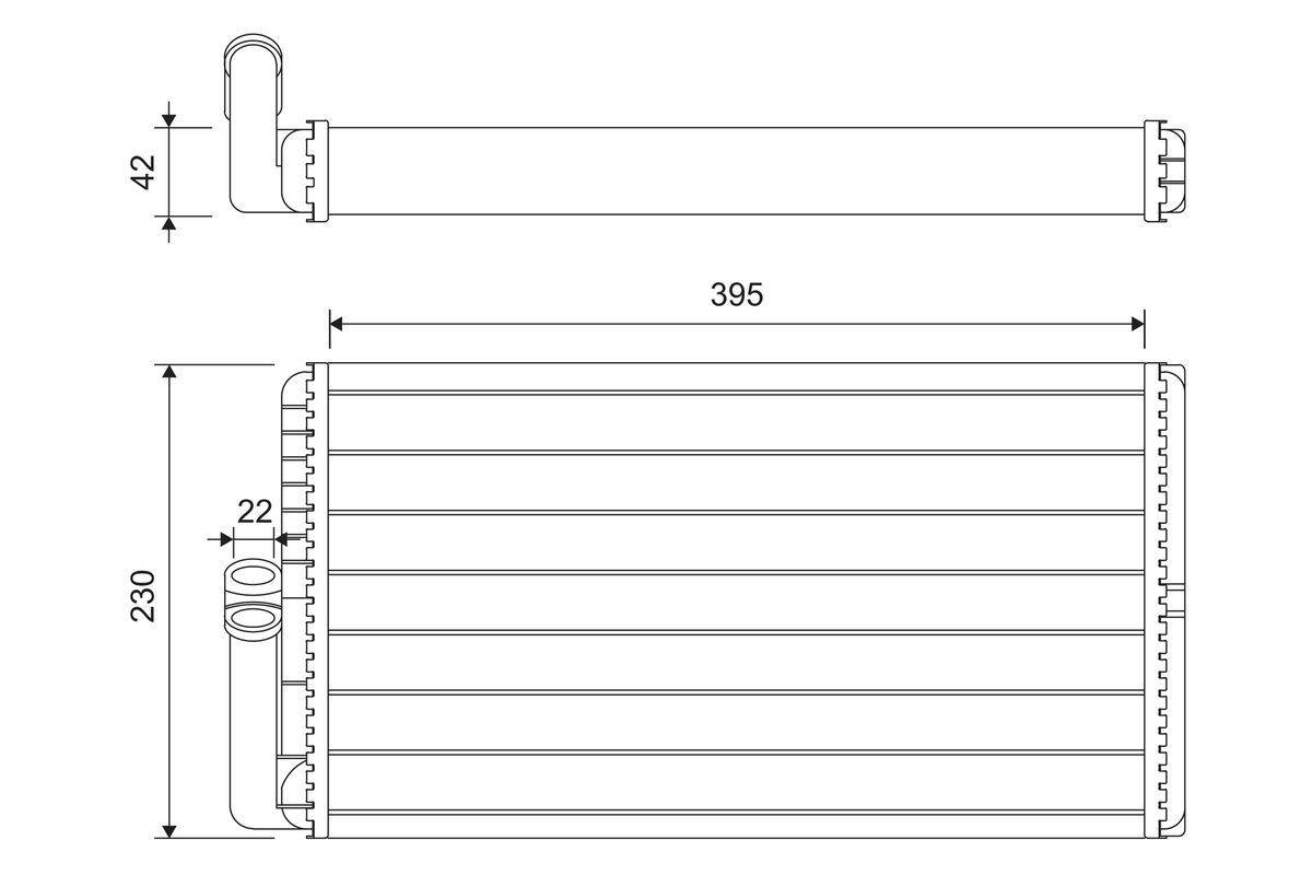 Valeo 811645 Wärmetauscher, Innenraumheizung-0