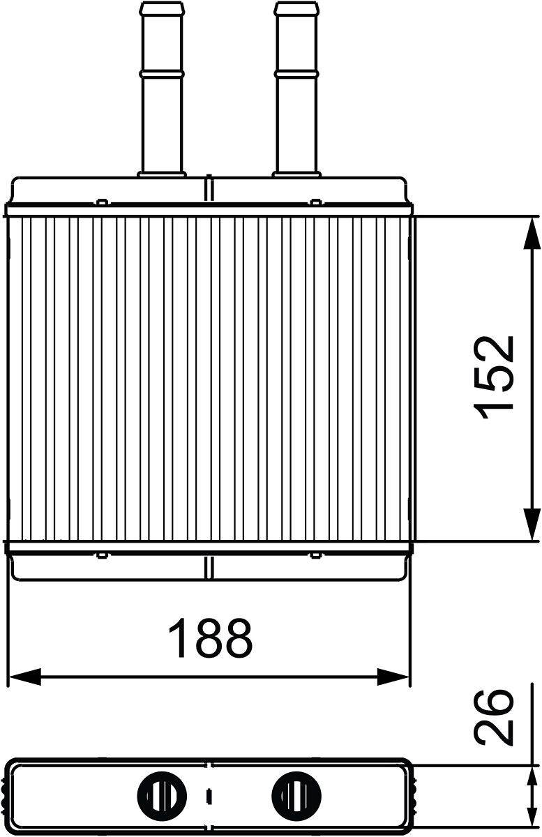 Valeo 812442 Wärmetauscher, Innenraumheizung-0