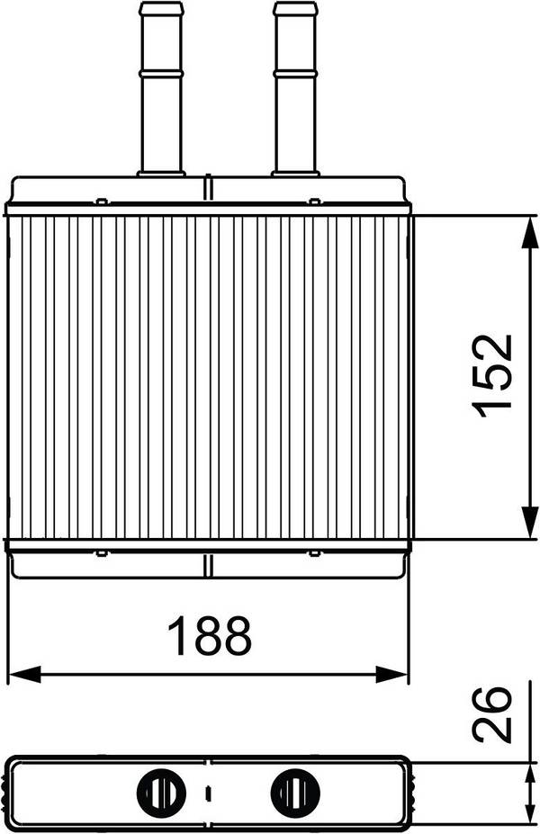 Valeo 812442 Wärmetauscher, Innenraumheizung