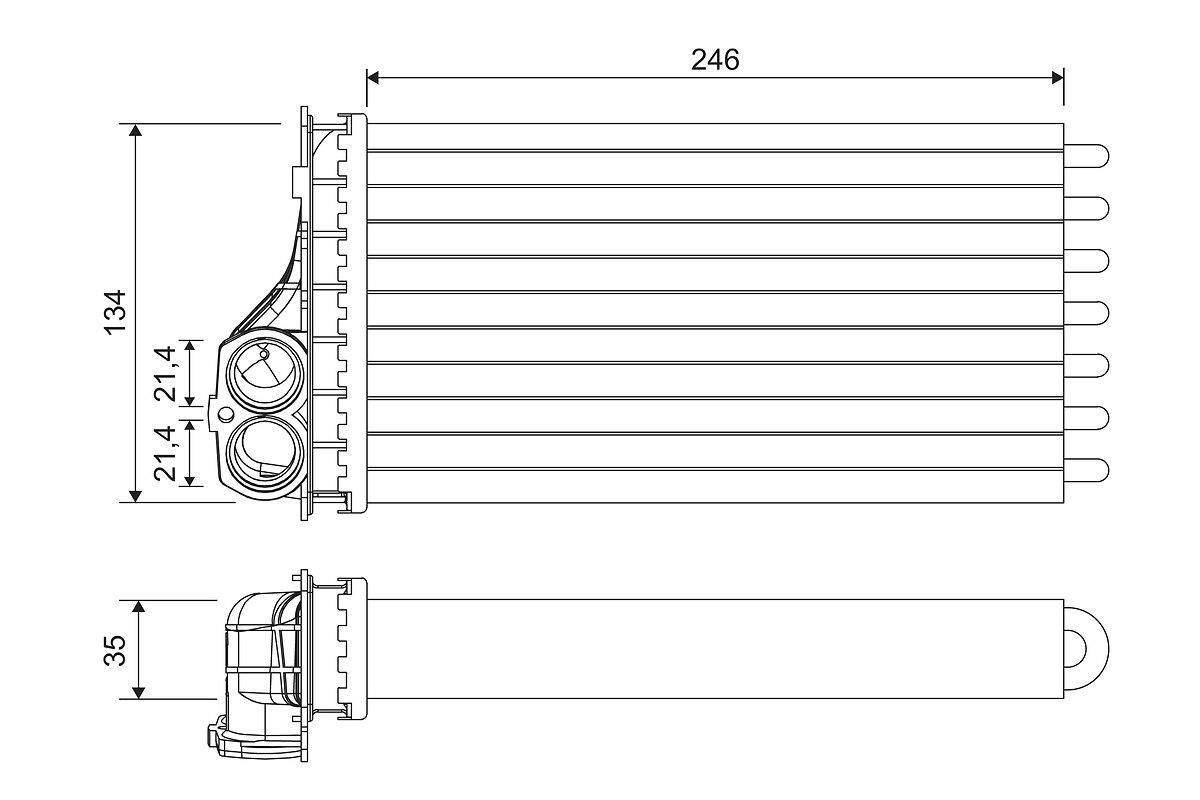 Valeo 811567 Wärmetauscher, Innenraumheizung-0