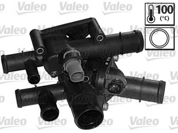 Thermostat Kühlmittel Öffnungstemperatur 100 °C VALEO für u.a. AUDI A3