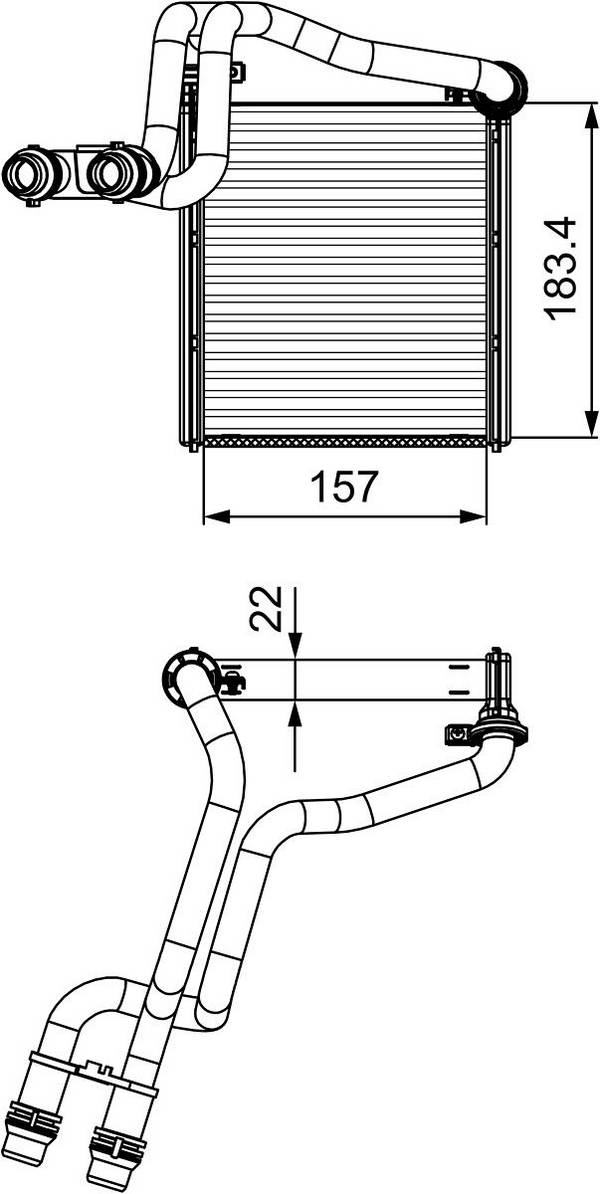 Valeo 811536 Wärmetauscher, Innenraumheizung