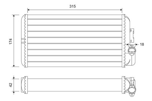 Valeo 811644 Wärmetauscher, Innenraumheizung