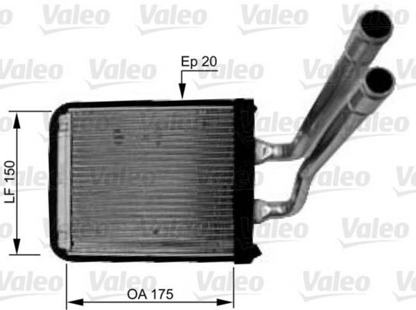 Valeo 812436 Wärmetauscher, Innenraumheizung