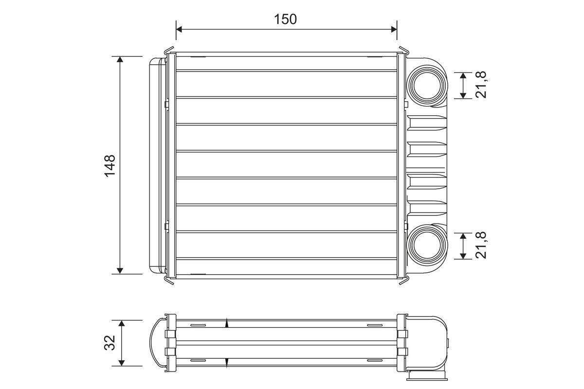 Valeo 811650 Wärmetauscher, Innenraumheizung-0
