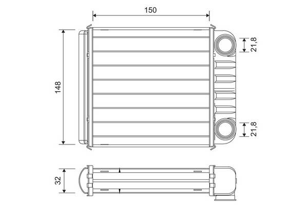 Valeo 811650 Wärmetauscher, Innenraumheizung