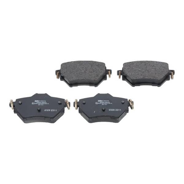 Bremsbelagsatz Scheiben hinten 17,2 mm VALEO für u.a. PEUGEOT 308