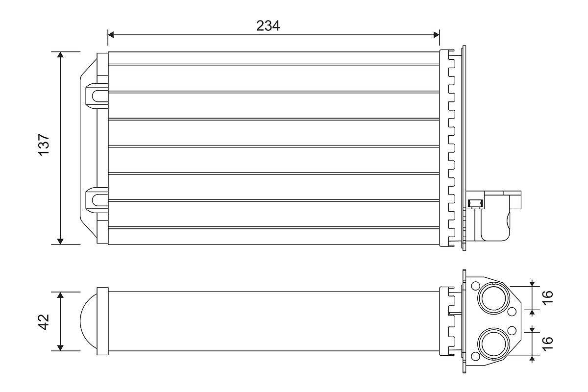 Valeo 883965 Wärmetauscher, Innenraumheizung-0
