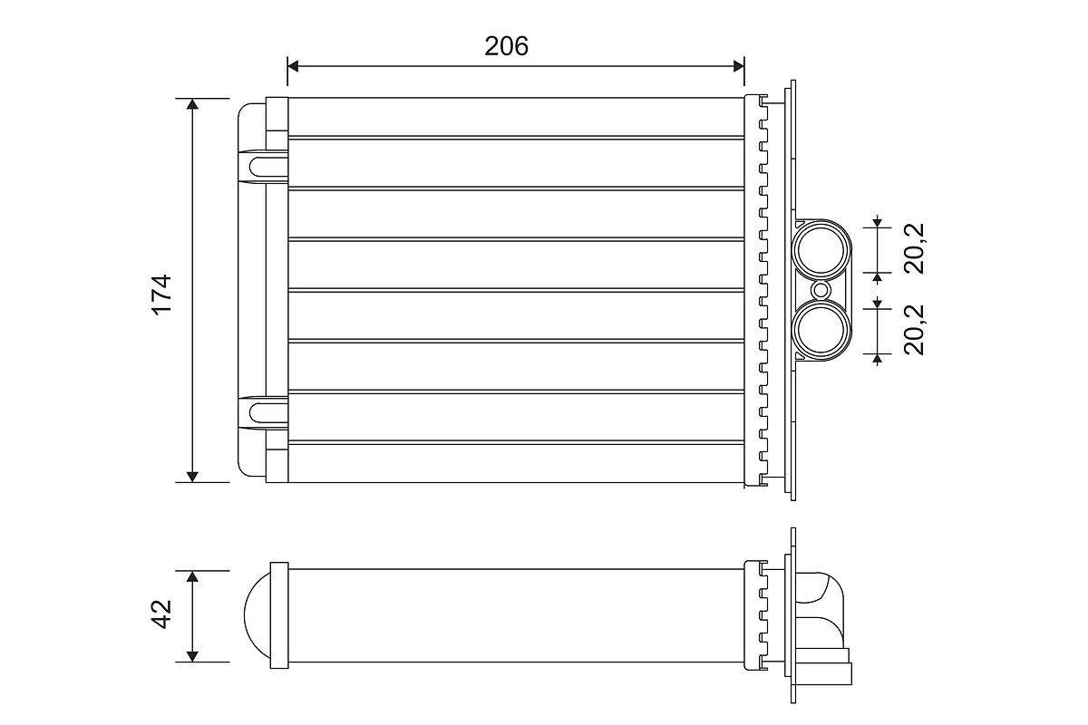 Valeo 812118 Wärmetauscher, Innenraumheizung-0