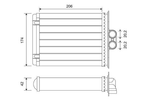 Valeo 812118 Wärmetauscher, Innenraumheizung
