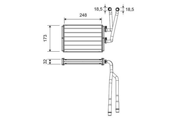 Valeo 811523 Wärmetauscher, Innenraumheizung