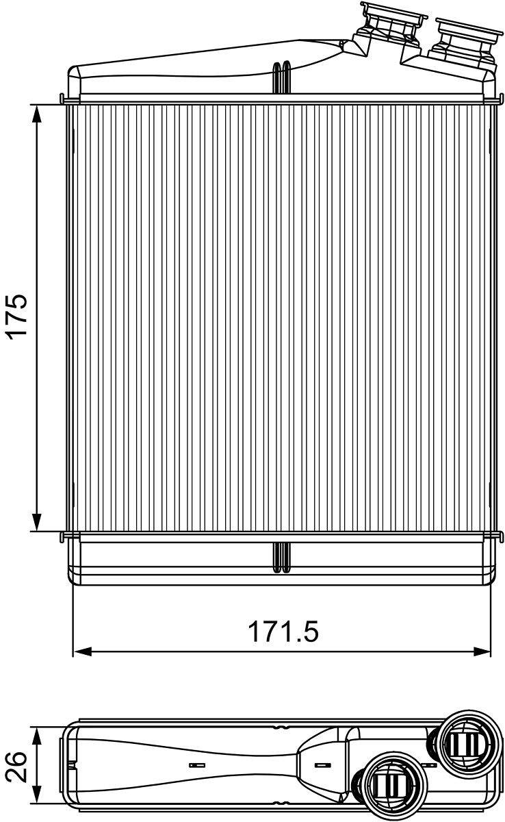 Valeo 811512 Wärmetauscher, Innenraumheizung-0