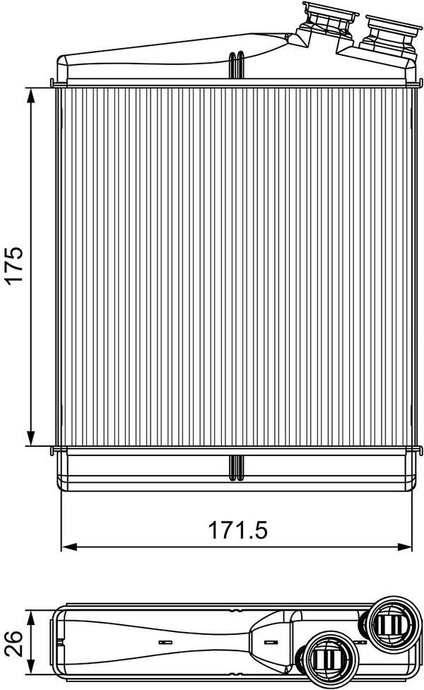 Valeo 811512 Wärmetauscher, Innenraumheizung