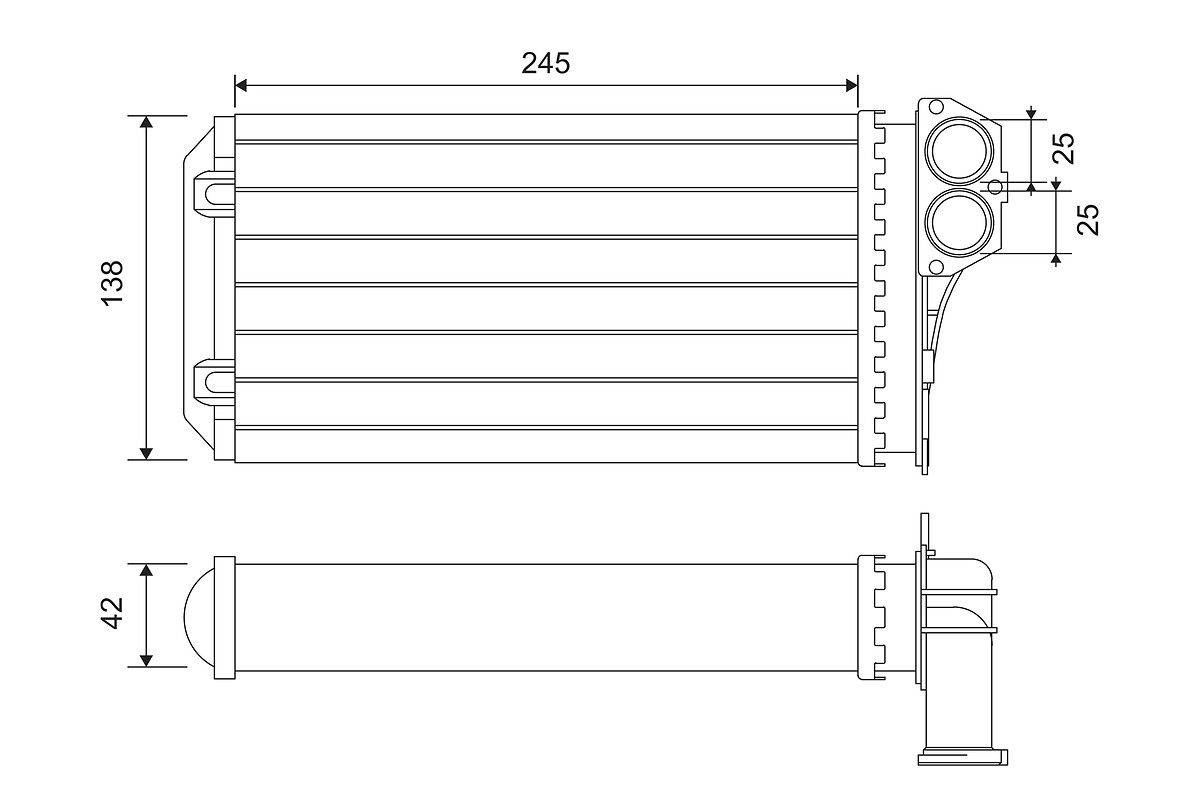 Valeo 812221 Wärmetauscher, Innenraumheizung-0
