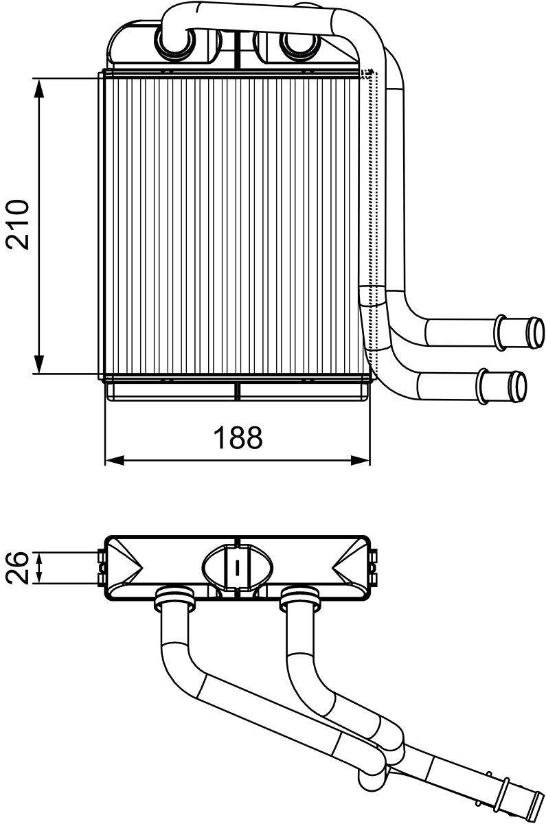 Valeo 811524 Wärmetauscher, Innenraumheizung-0