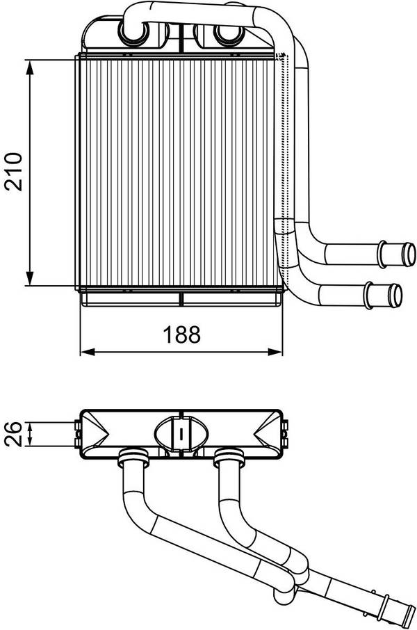 Valeo 811524 Wärmetauscher, Innenraumheizung