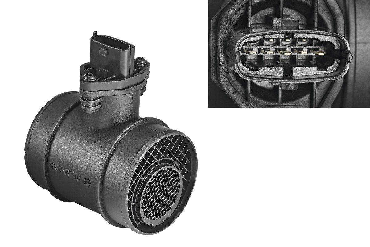 Luftmassenmesser 12 V Heißfilmmassensensor 5-polig VALEO für u.a. HYUNDAI TUCSON-0