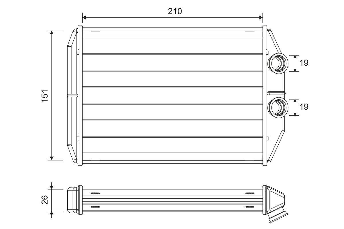 Valeo 811624 Wärmetauscher, Innenraumheizung-0
