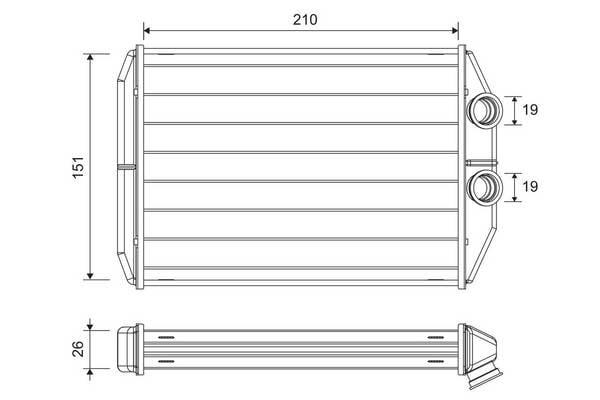 Valeo 811624 Wärmetauscher, Innenraumheizung