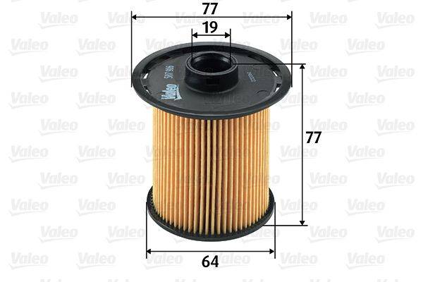 Kraftstofffilter-Einsatz Ø 77 mm VALEO für u.a. RENAULT KANGOO-0