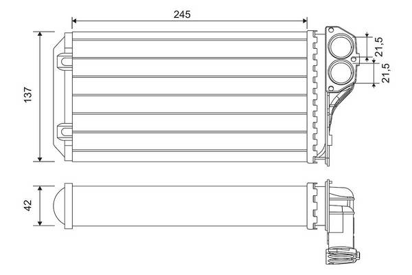 Valeo 812322 Wärmetauscher, Innenraumheizung
