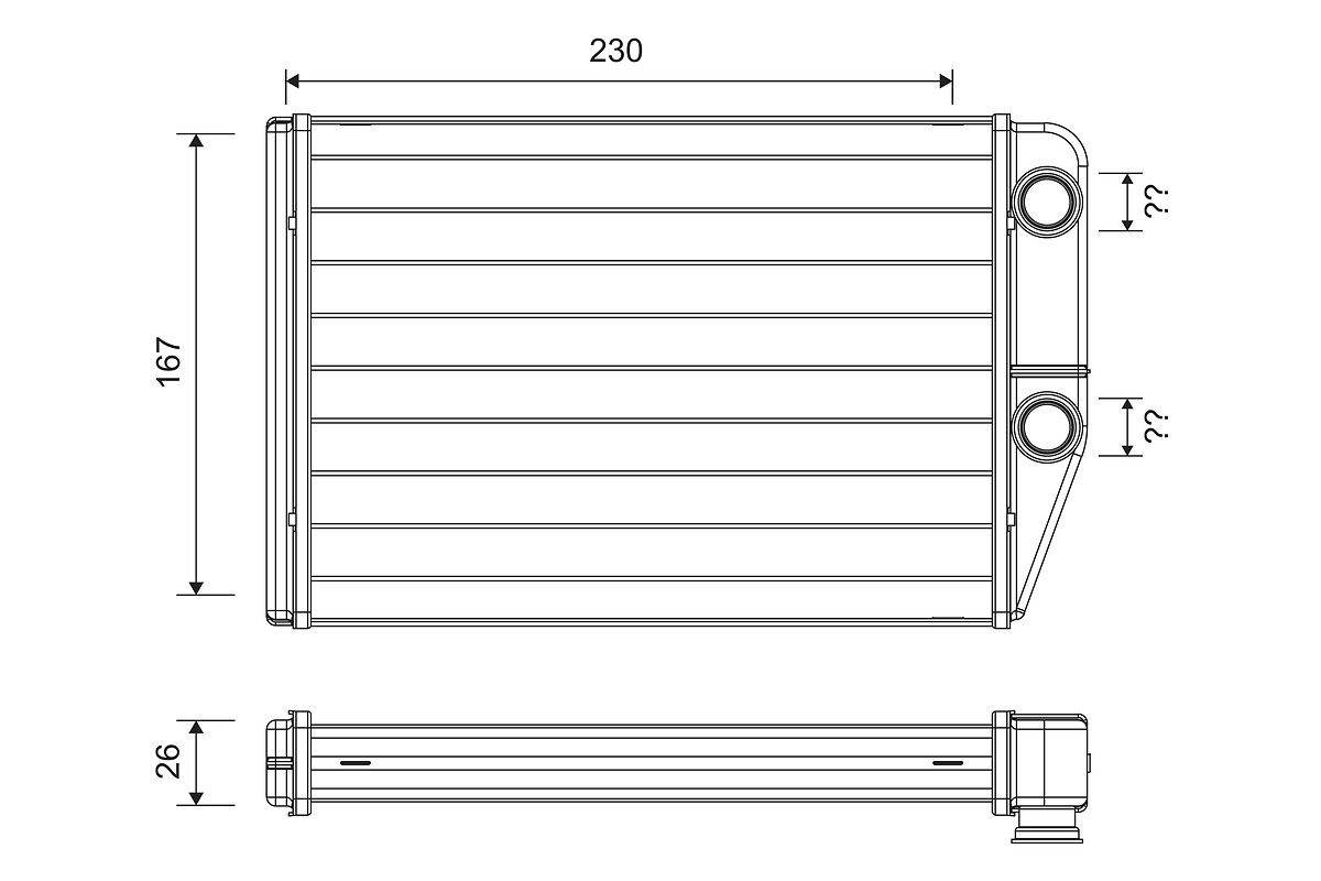 Valeo 811514 Wärmetauscher, Innenraumheizung-0