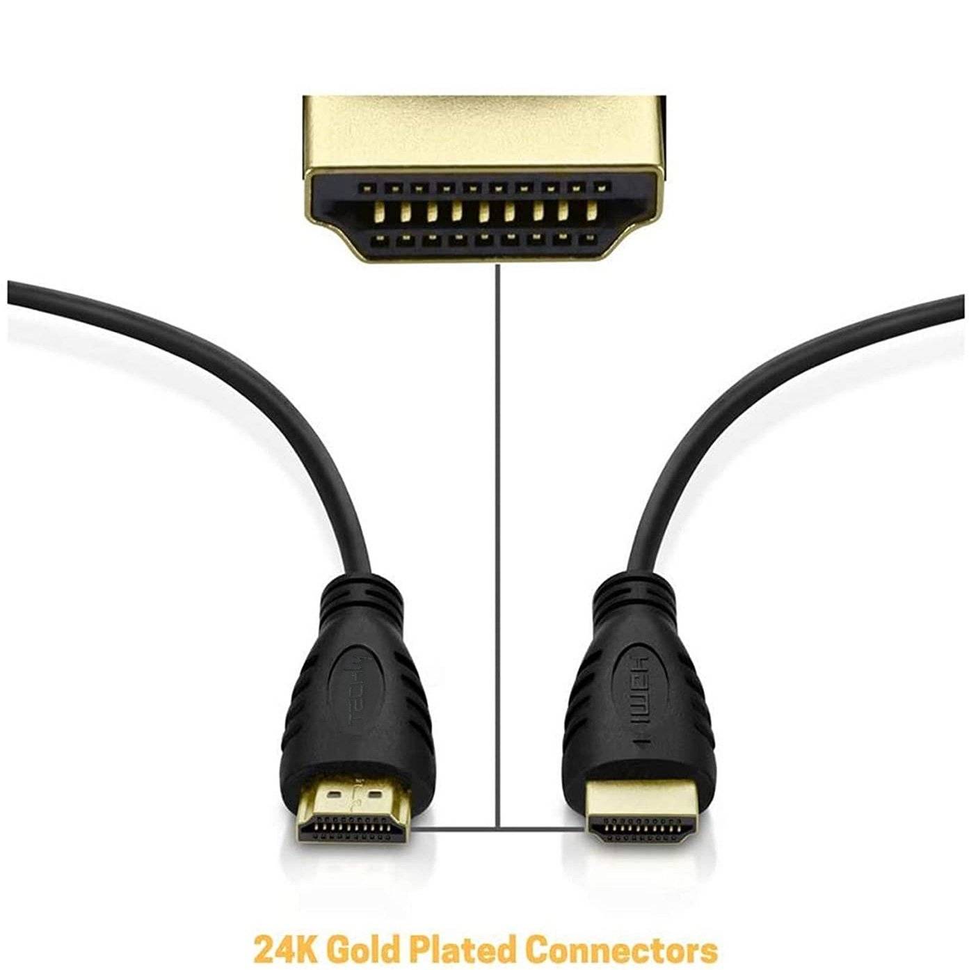Techly HDMI-Kabel mit Ethernet - HDMI männlich zu HDMI männlich - 6 m - Doppelis-4