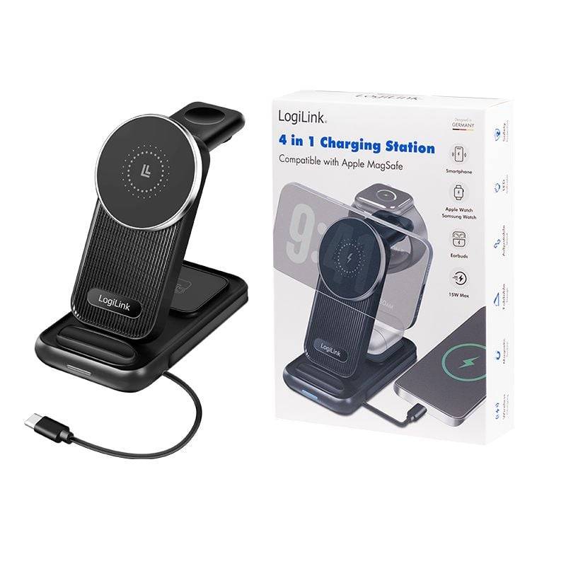 Logilink Wireless Table Charger, 4 in 1, 15W Tablets & Smartphones Smartphone Zubehör-1