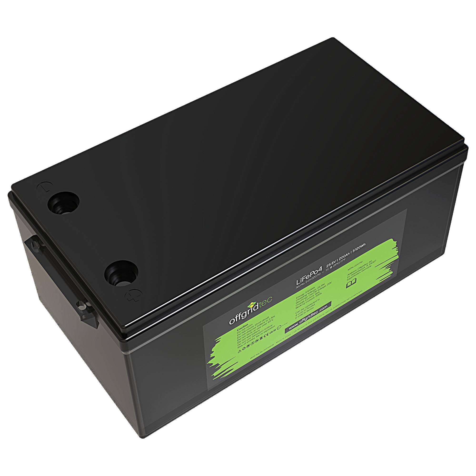 Offgridtec LifePo4 Akku 25,6/200 25,6V 200Ah BMS integriert 5120Wh-2
