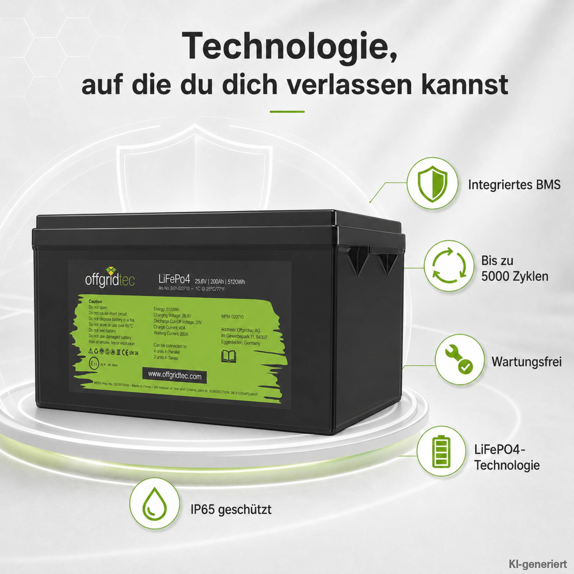 Offgridtec LifePo4 Akku 25,6/200 25,6V 200Ah BMS integriert 5120Wh-3