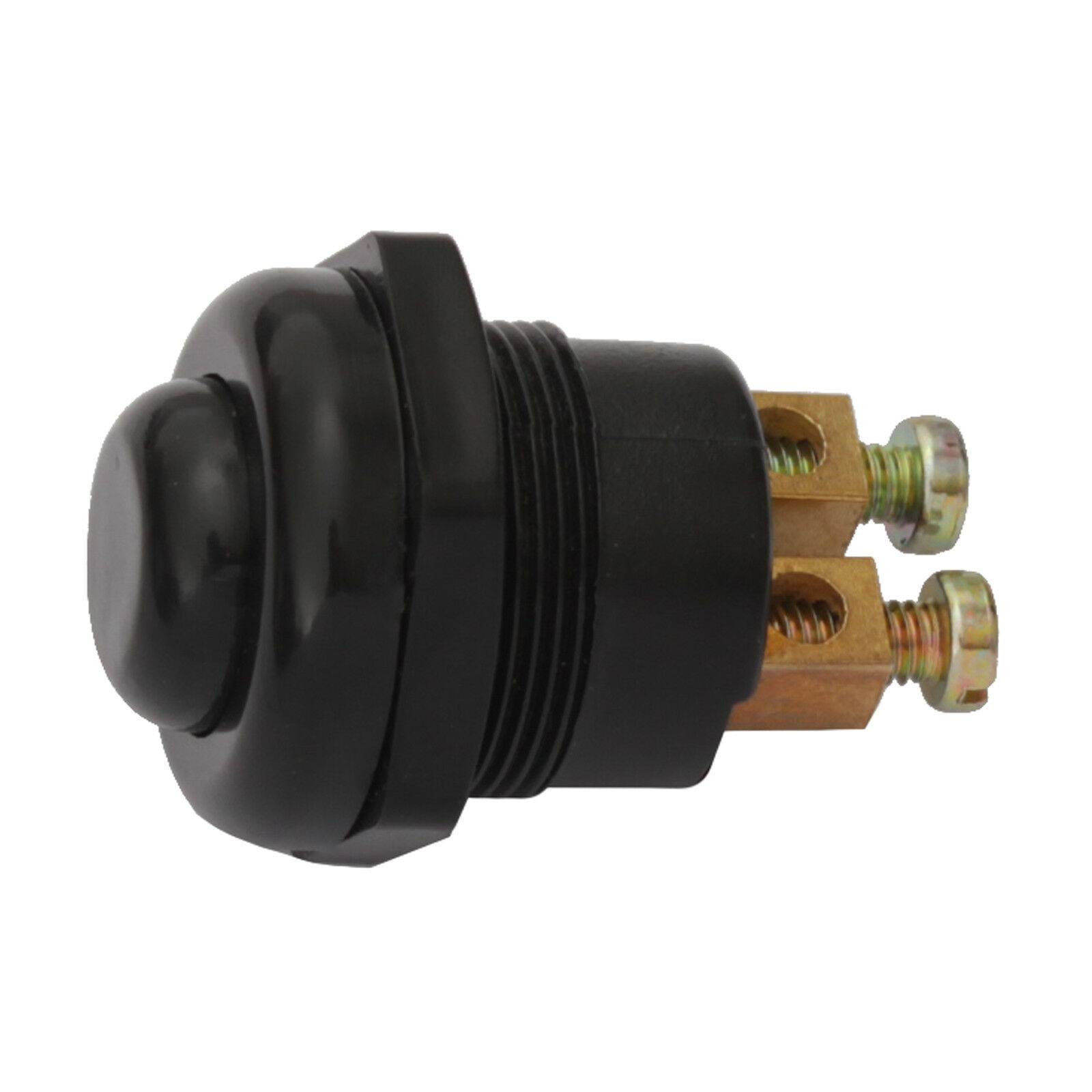 Hochstrom KFZ Drucktaster Rot 25A Druckknopf Taster Schalter Start Anlasser Hupe Schwarz-0