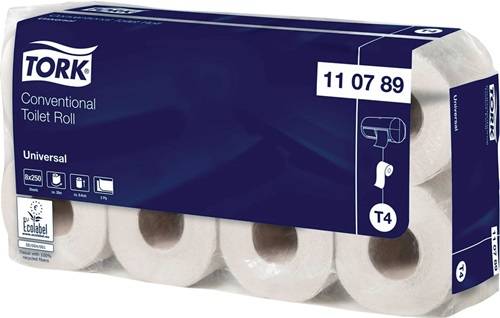 Toilettenpapier TORK Univ.110789 T4,Universal,2-lag.8x8 Rl.TORK-0