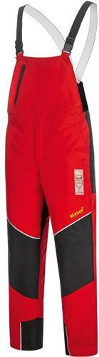 Schnittschutzlatzhose SPEIERLING Gr.60 rot/schwarz/gelb ELYSEE-2