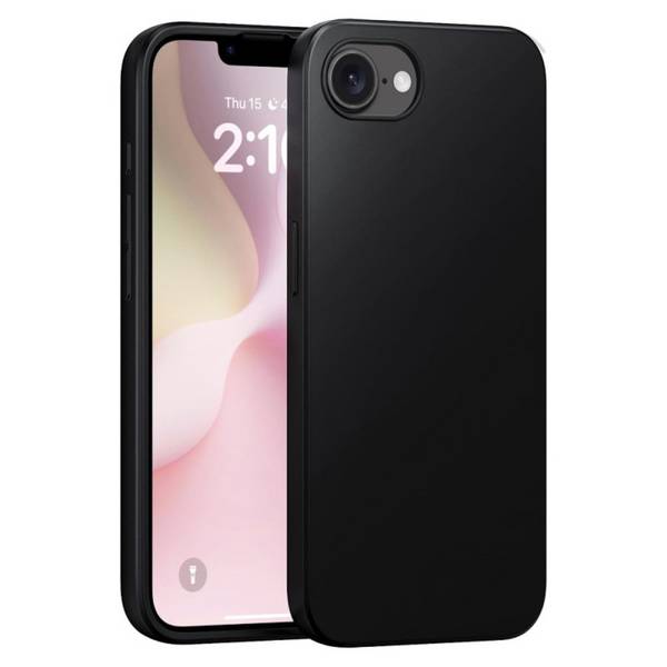 Handy Hülle für Apple iPhone 17e / 16e Silikon TPU Dünn Robust Stoßfest Schwarz