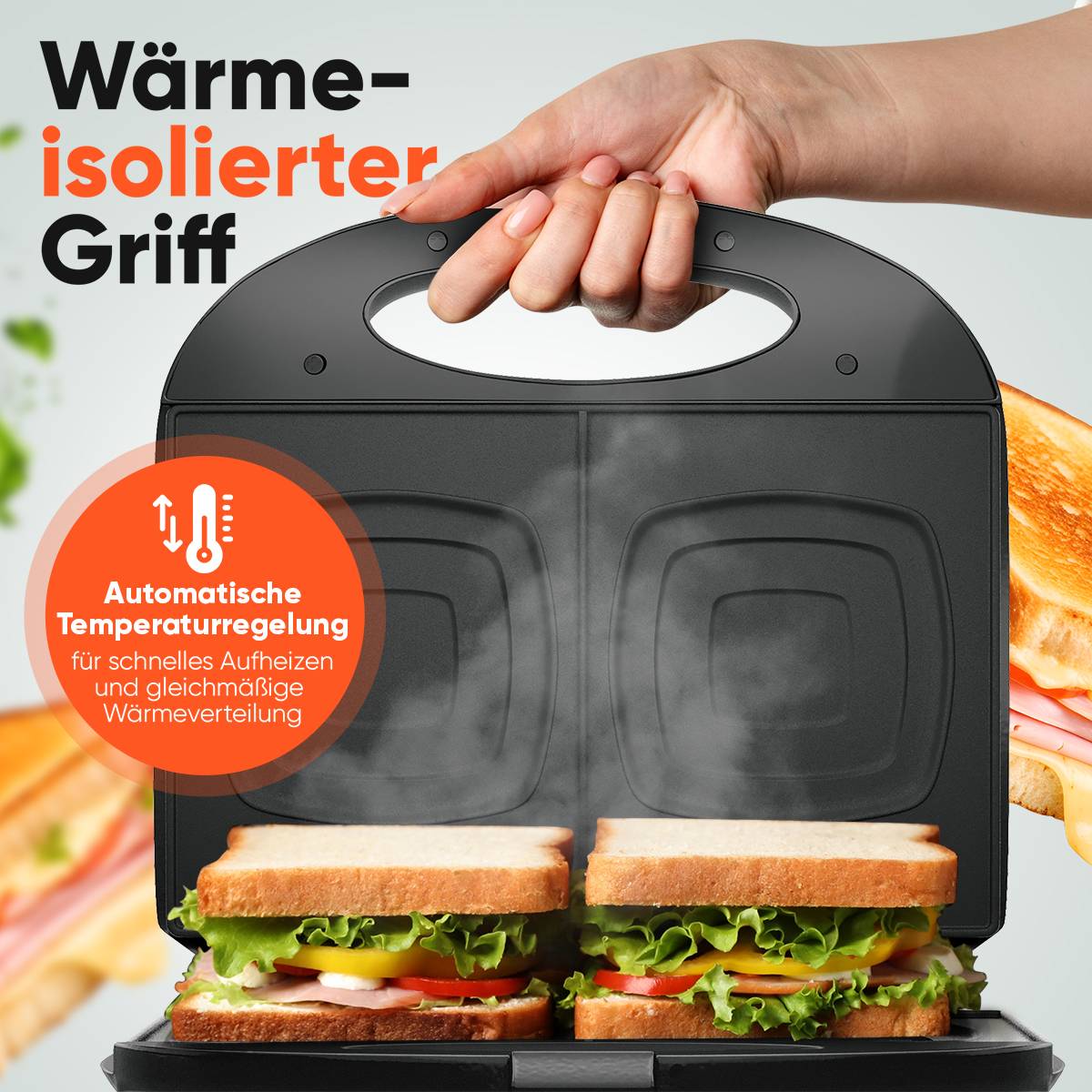 CLATRONIC Sandwichtoaster ST 3814, schwarz-4